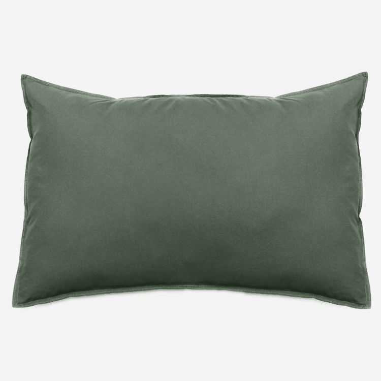 Taie d'oreiller en coton vert 50x70 Taie d'oreiller en coton vert 50x70
