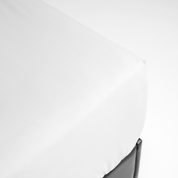 Drap housse en percale blanc 80x200 Drap housse en percale blanc 80x200