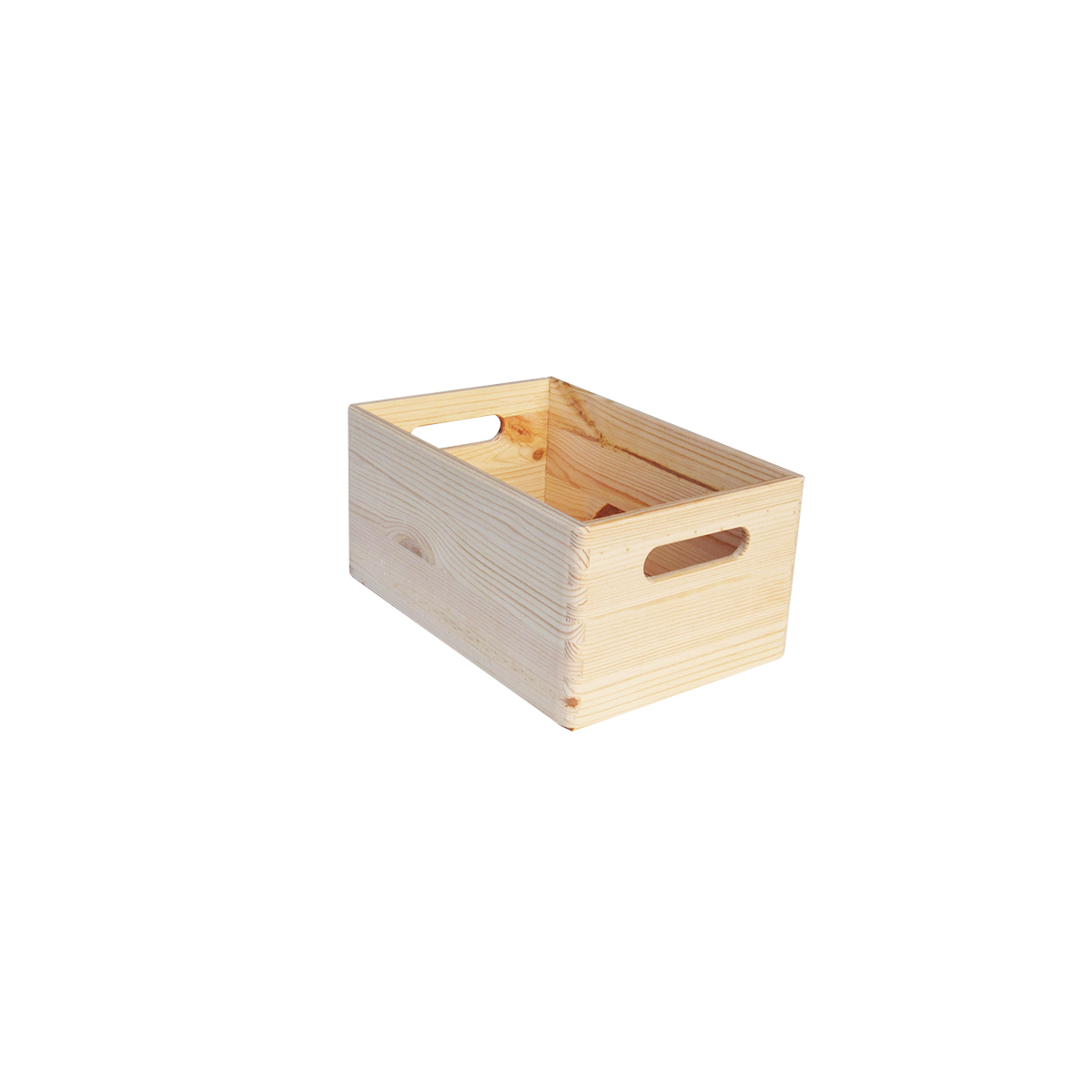 Boite de rangement en pin massif petit format (photo) Boite de rangement en pin massif petit format