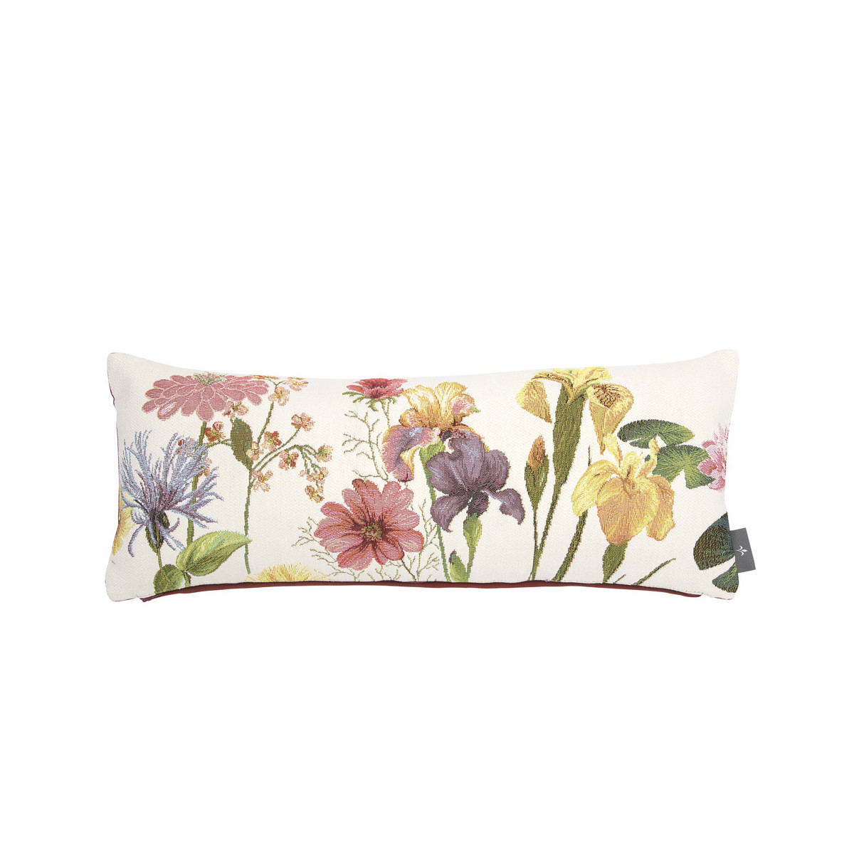 Coussin tapisserie giverny made in france blanc 25x60 Coussin tapisserie giverny made in france blanc 25x60