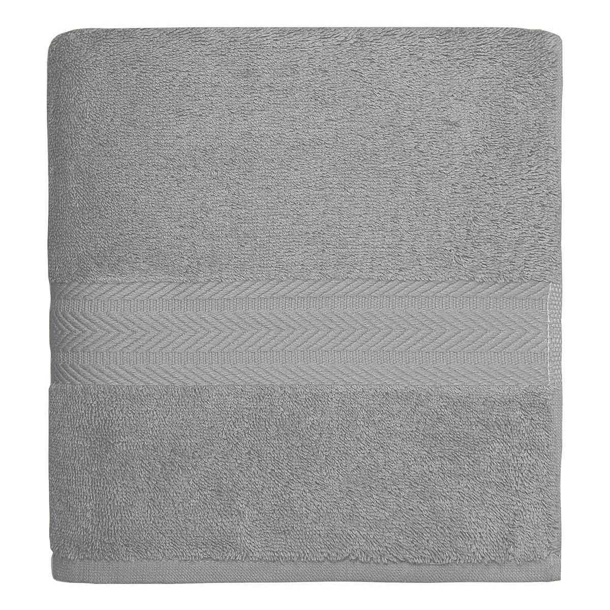 serviette de toilette 550 g/m²  gris perle 50x100 cm