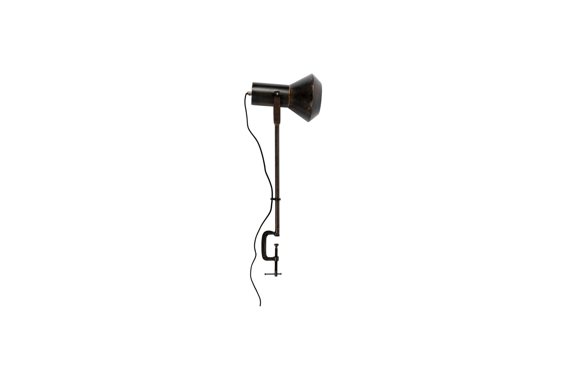Lampe à poser design en métal noir Lampe à poser design en métal noir