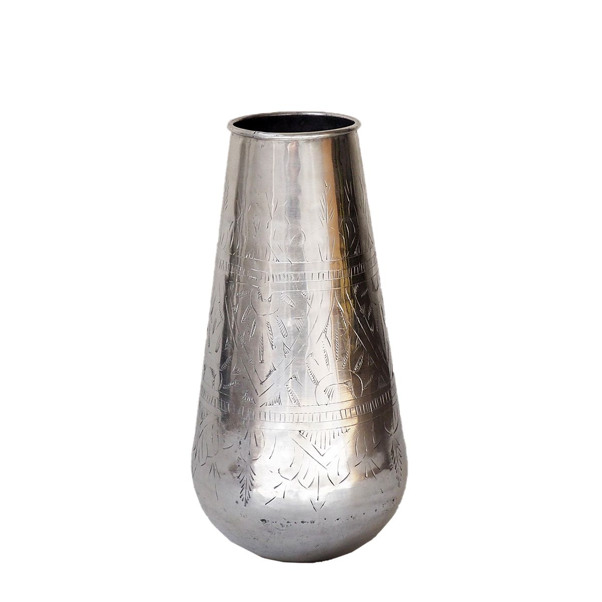 Vase cylindrique argent