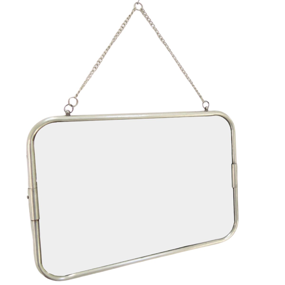 CHAUMONT - Miroir de barbier argent 29x39 CHAUMONT - Miroir de barbier argent 29x39