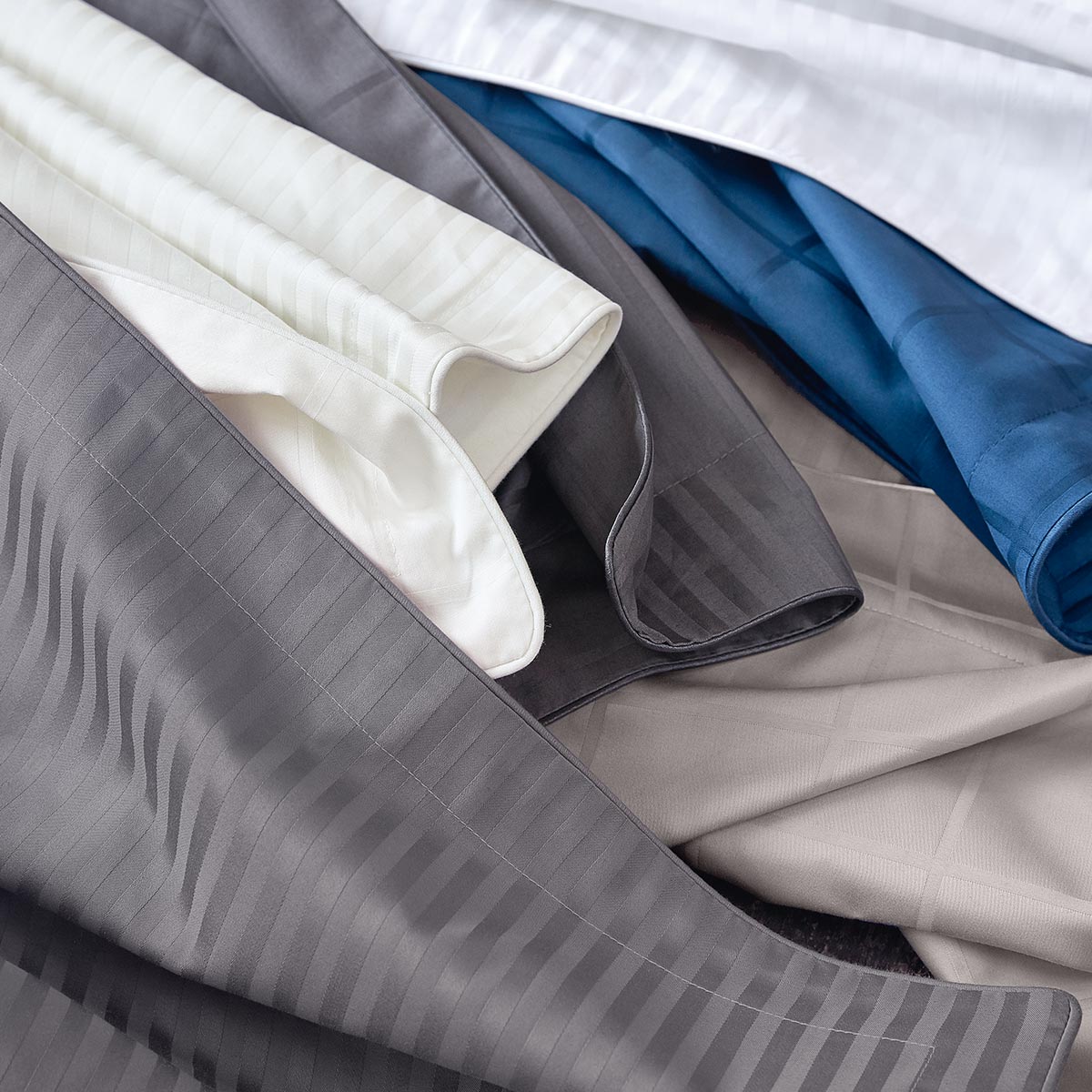 Drap housse satin Ardoise 80 x 200 cm Drap housse satin Ardoise 80 x 200 cm