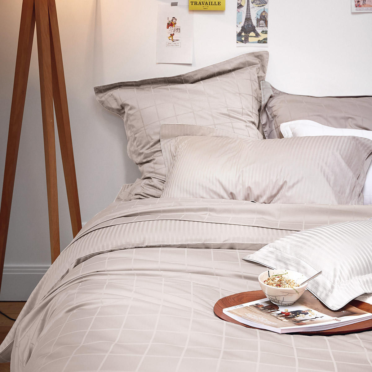 Drap plat satin Perle 270 x 310 cm Drap plat satin Perle 270 x 310 cm