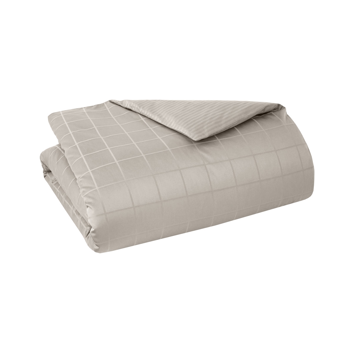 Housse de couette satin Gris 200 x 200 cm Housse de couette satin Gris 200 x 200 cm