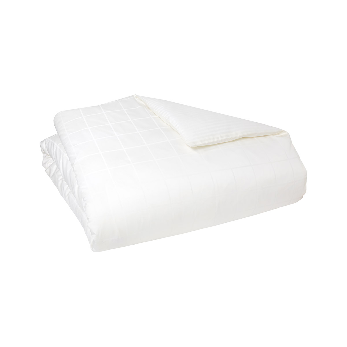 Housse de couette satin Ecru 140 x 200 cm Housse de couette satin Ecru 140 x 200 cm