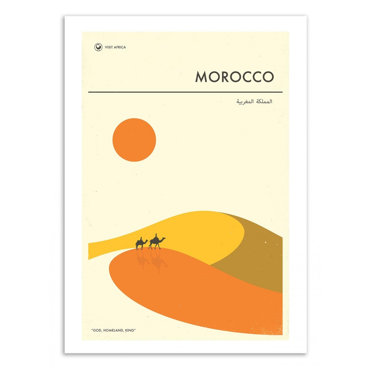 MOROCCO TRAVEL POSTER - Affiche d'art 50 x 70 cm MOROCCO TRAVEL POSTER - Affiche d'art 50 x 70 cm
