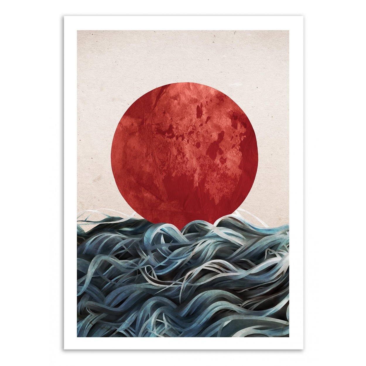 SUNRISE IN JAPAN - Affiche d'art 50 x 70 cm SUNRISE IN JAPAN - Affiche d'art 50 x 70 cm