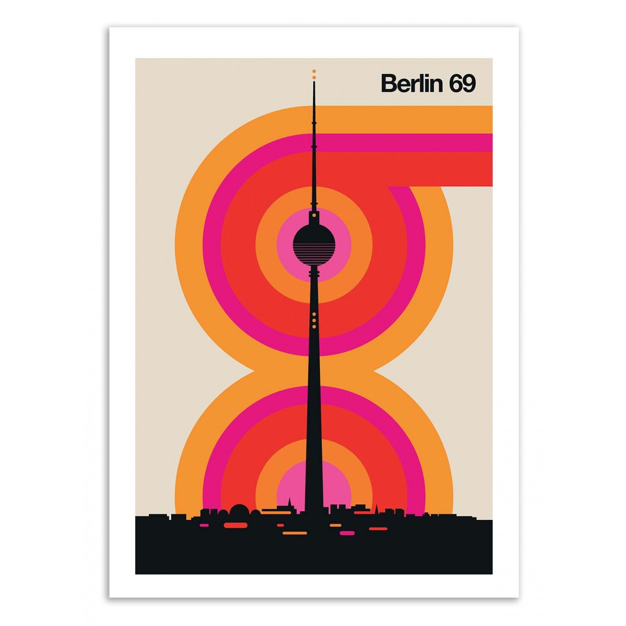 BERLIN 69 - Affiche d'art 50 x 70 cm (photo) BERLIN 69 - Affiche d'art 50 x 70 cm