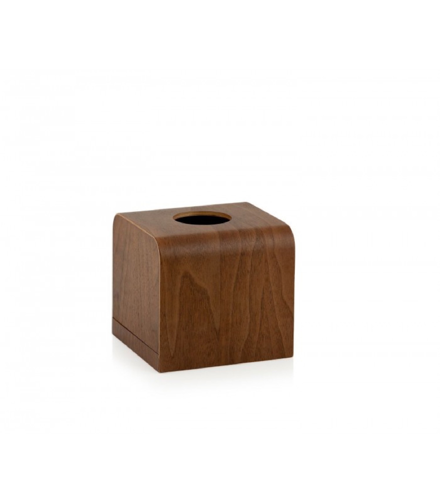 Boîte à mouchoirs carrée en bois de noyer (photo) Boîte à mouchoirs carrée en bois de noyer