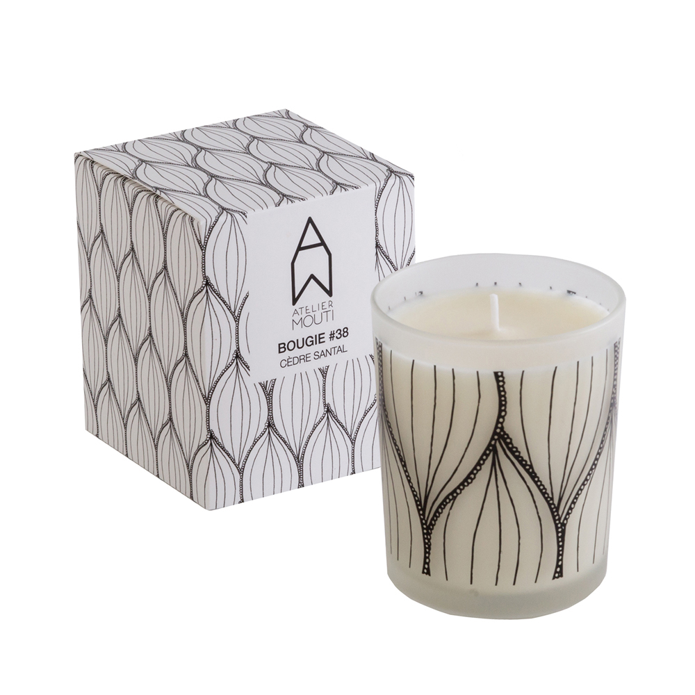 AMANDES - Bougie parfumée Cèdre Santal (photo) AMANDES - Bougie parfumée Cèdre Santal