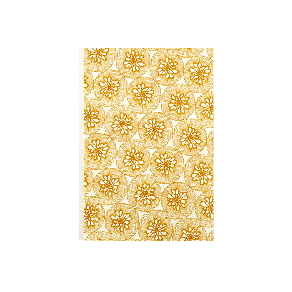 BIJOUX- Carnet à dessin imprimé abstrait jaune (photo) BIJOUX- Carnet à dessin imprimé abstrait jaune