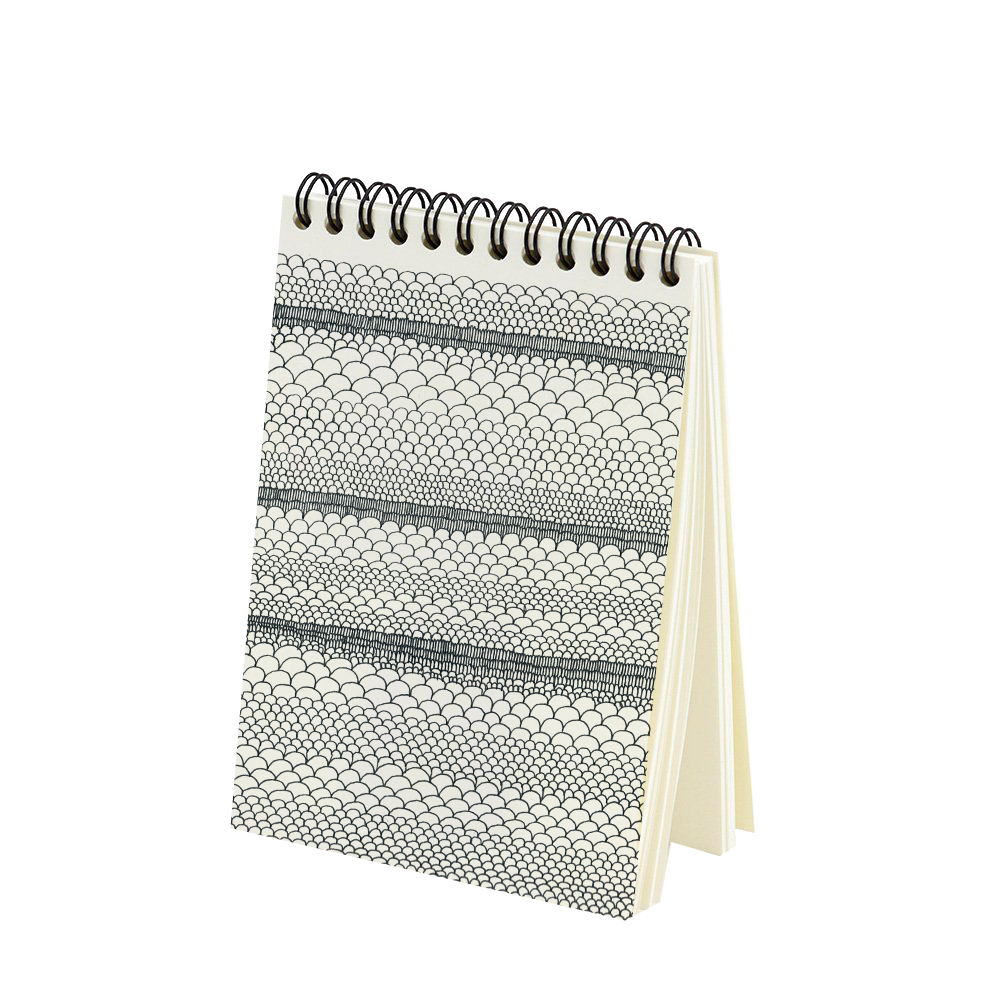 ECAILLES- Bloc-notes à spirales imprimé graphique ECAILLES- Bloc-notes à spirales imprimé graphique