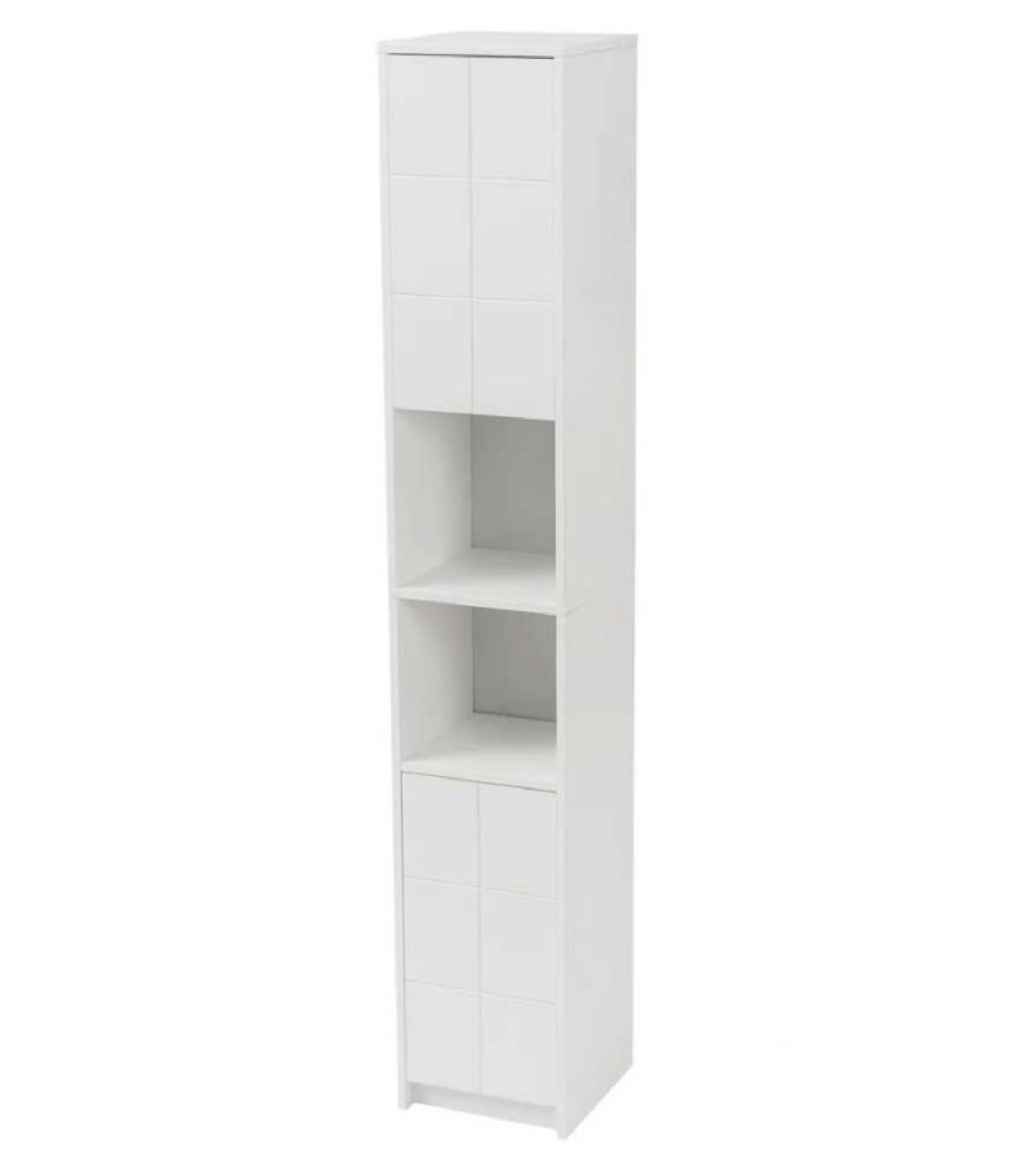 Étagère de salle de bain en bois blanc 30x30cm H172cm (photo) Étagère de salle de bain en bois blanc 30x30cm H172cm