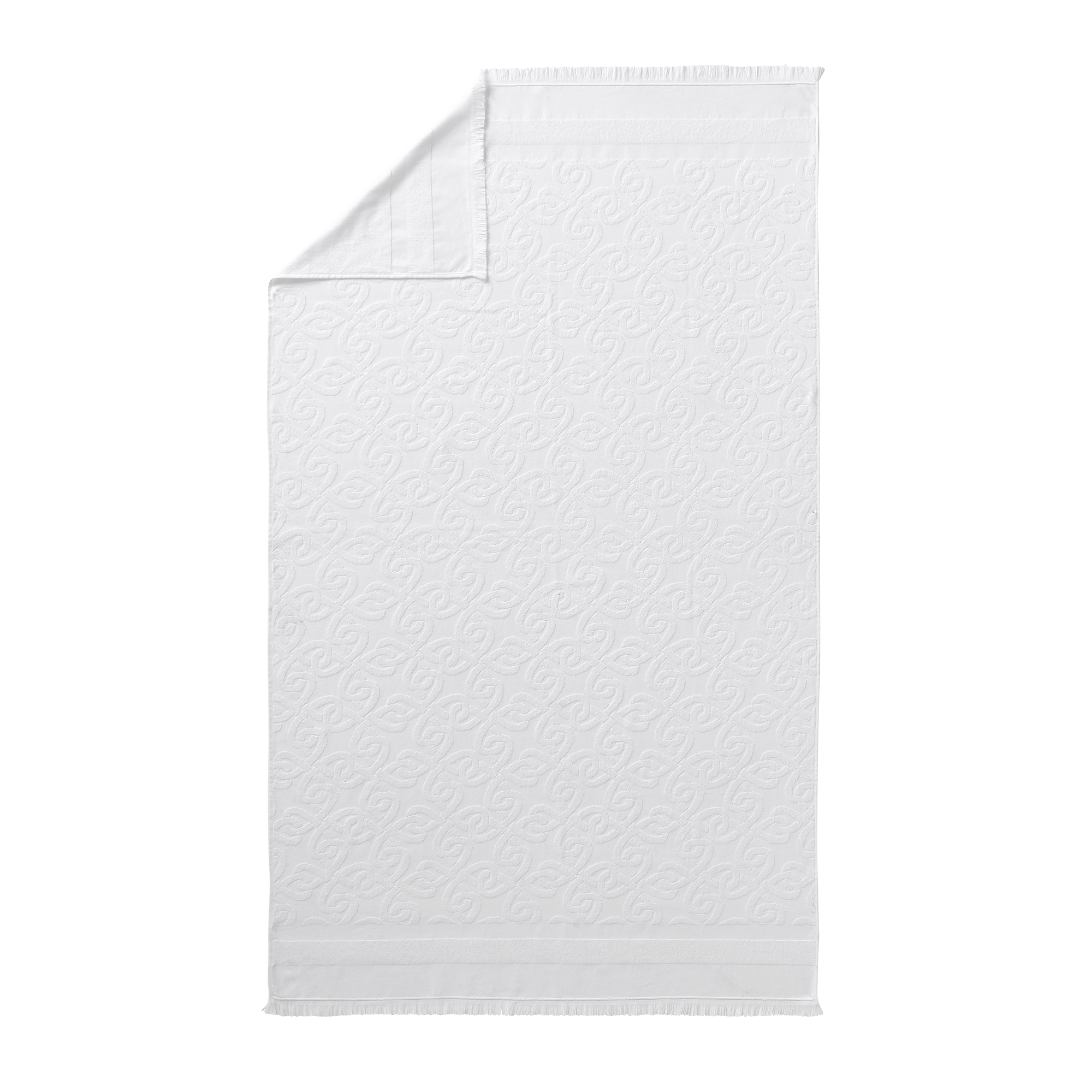 Drap de plage en coton blanc 100x180 Drap de plage en coton blanc 100x180
