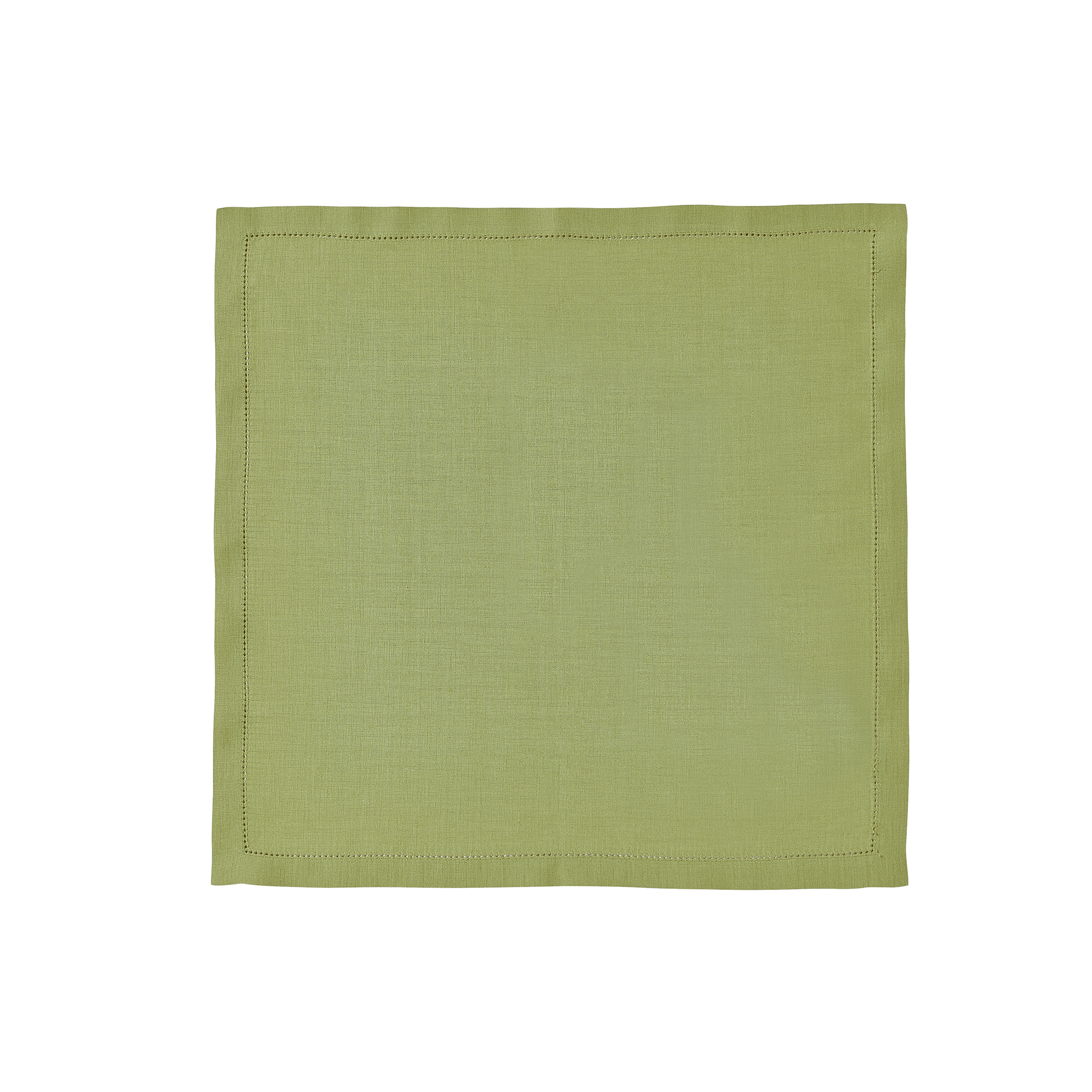 serviette de table en lin vert 50x50
