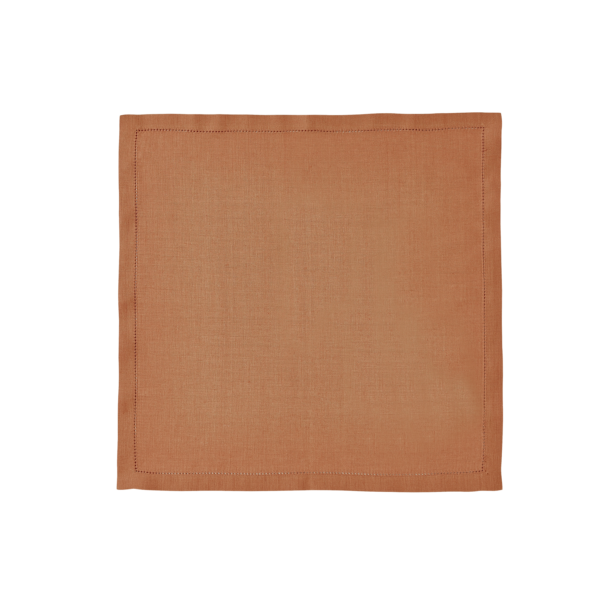 serviette de table en lin marron 50x50