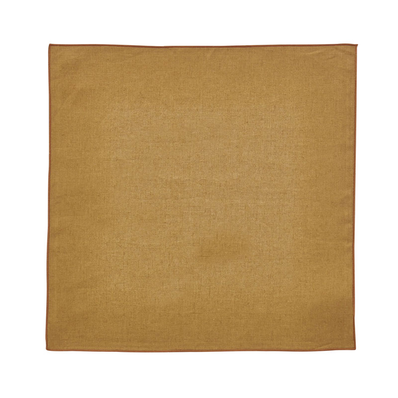 Serviette de table en lin marron 35x35 Serviette de table en lin marron 35x35