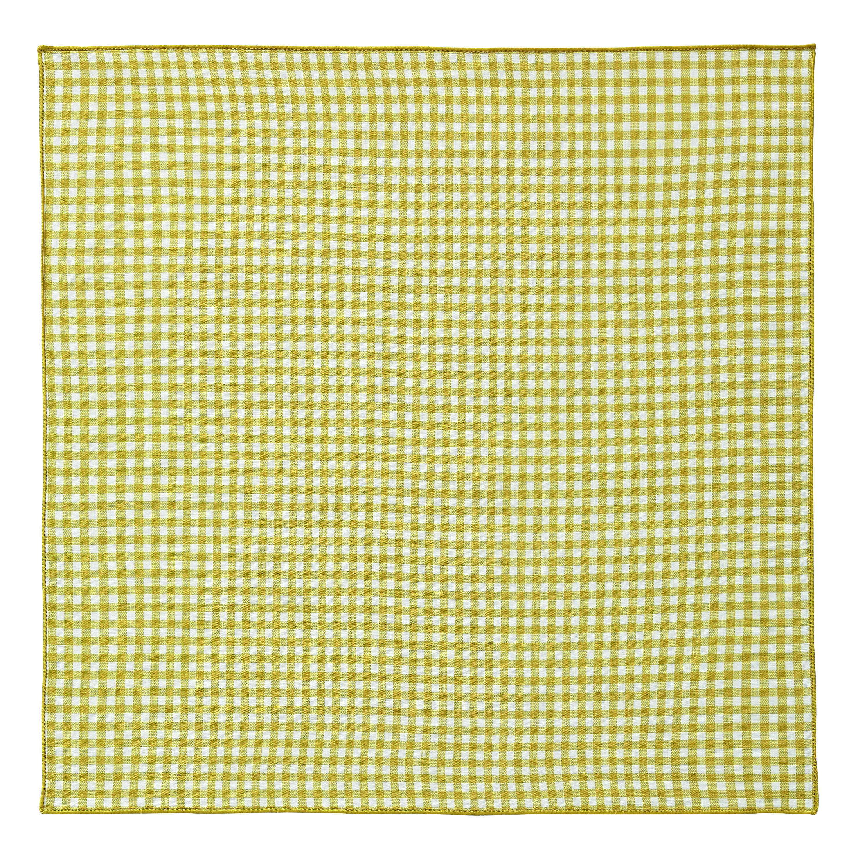 Serviette de table en lin jaune 45x45 Serviette de table en lin jaune 45x45