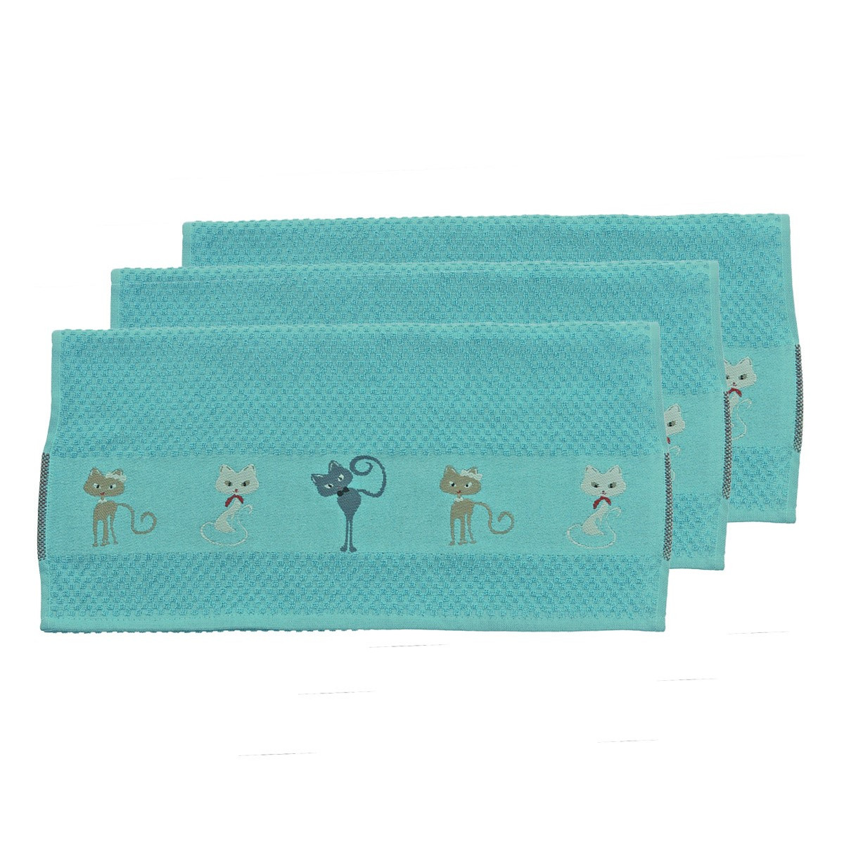 Torchon en polyester bleu 50x70 Torchon en polyester bleu 50x70