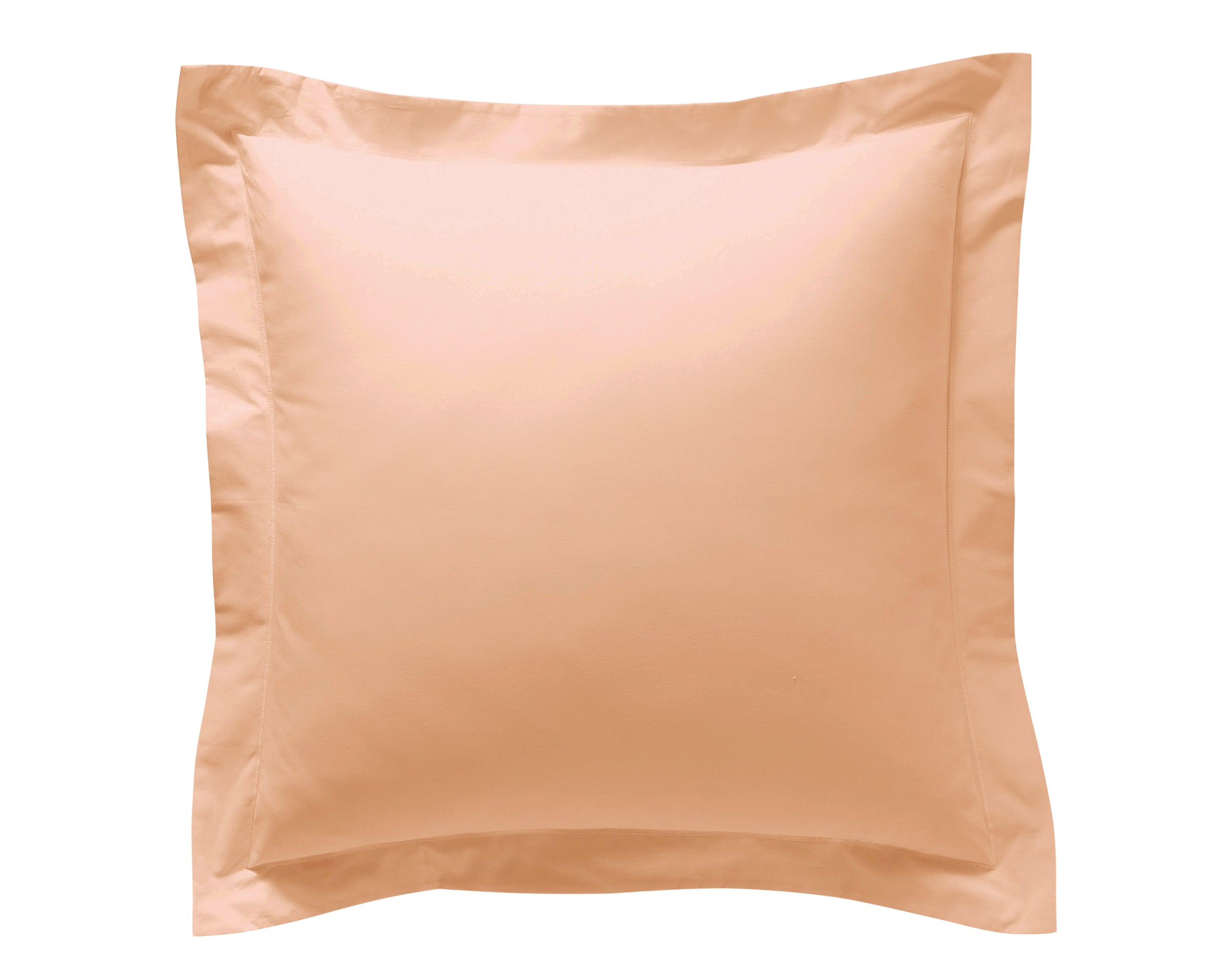 Taie d'oreiller 63x63 en percale de coton  rose nude