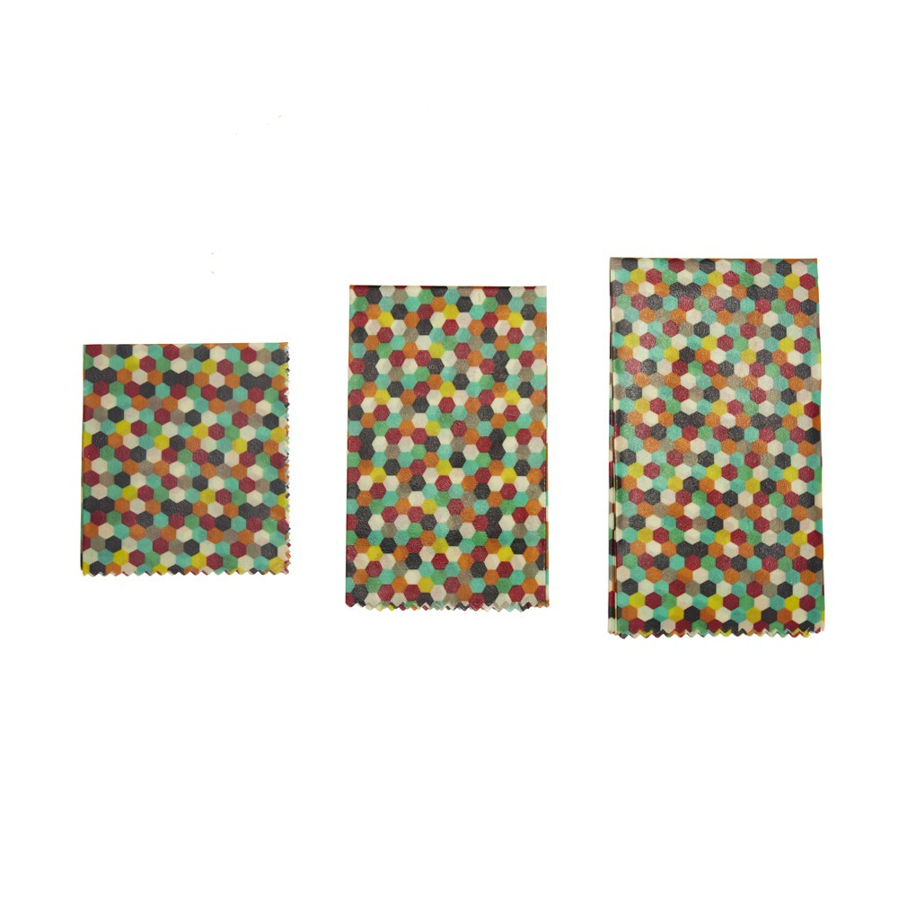 Enveloppes réutilisables à la cire d'abeille multicolores Enveloppes réutilisables à la cire d'abeille multicolores