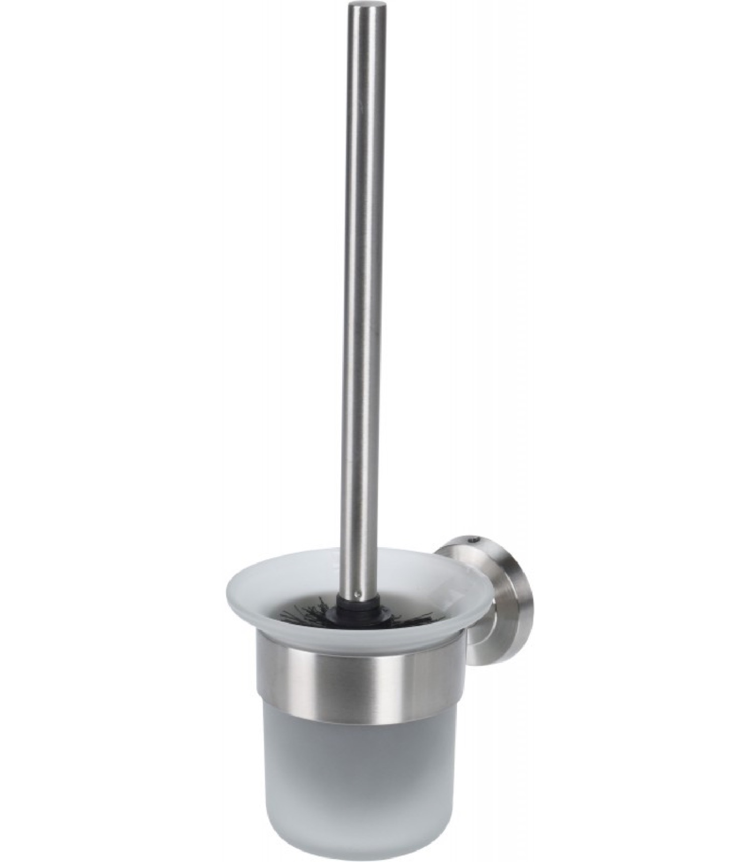 Brosse WC en acier inoxydable et verre Brosse WC en acier inoxydable et verre