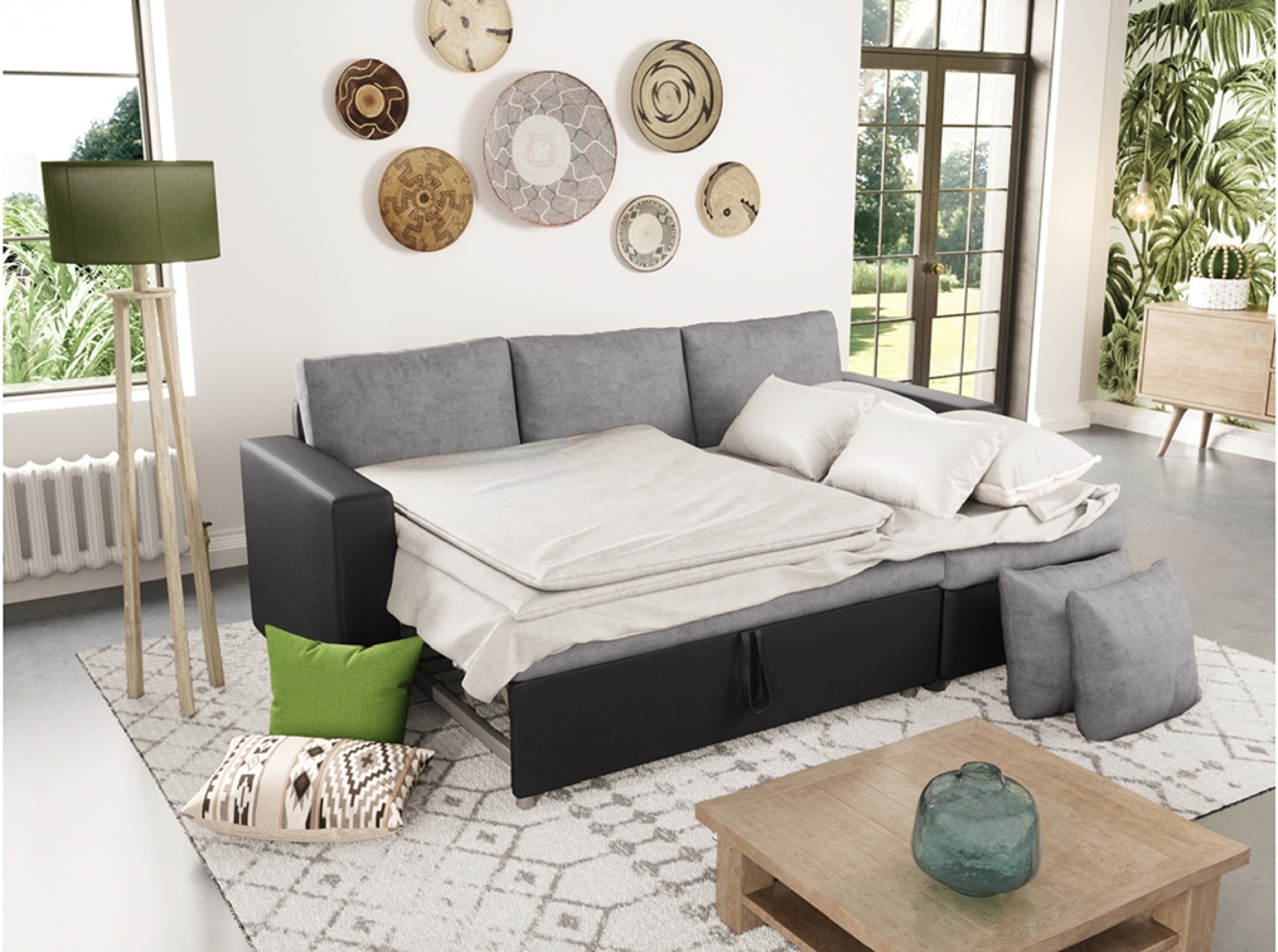 maria - Canapé convertible Gris - Vue supplémentaire 2