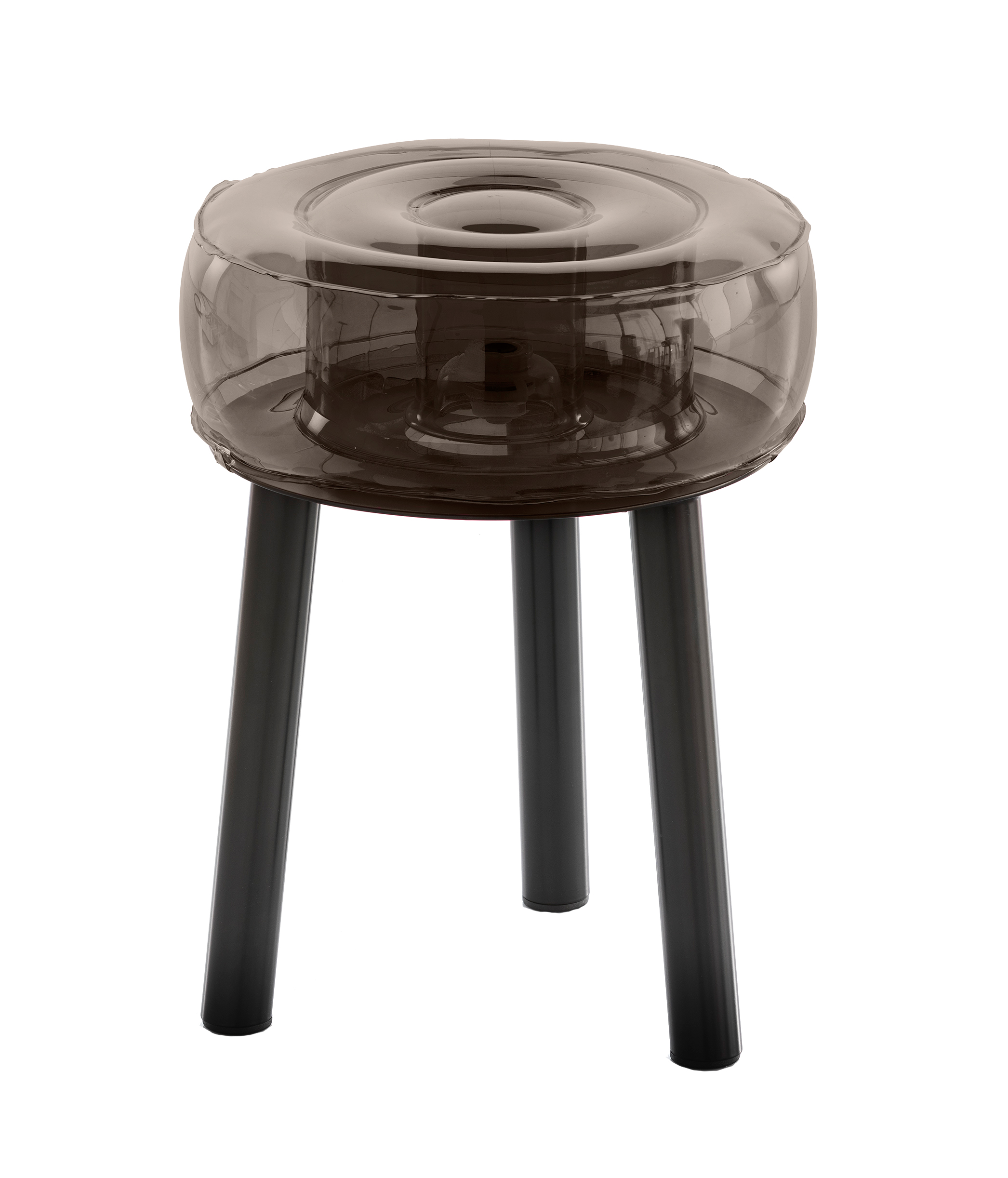 Tabouret pieds aluminium assise tpu noir Tabouret pieds aluminium assise tpu noir
