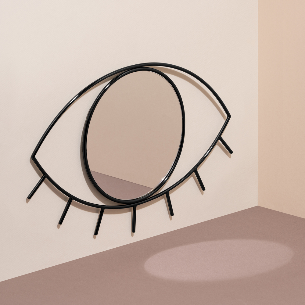Miroir oeil en métal 39x25 (photo) Miroir oeil en métal 39x25