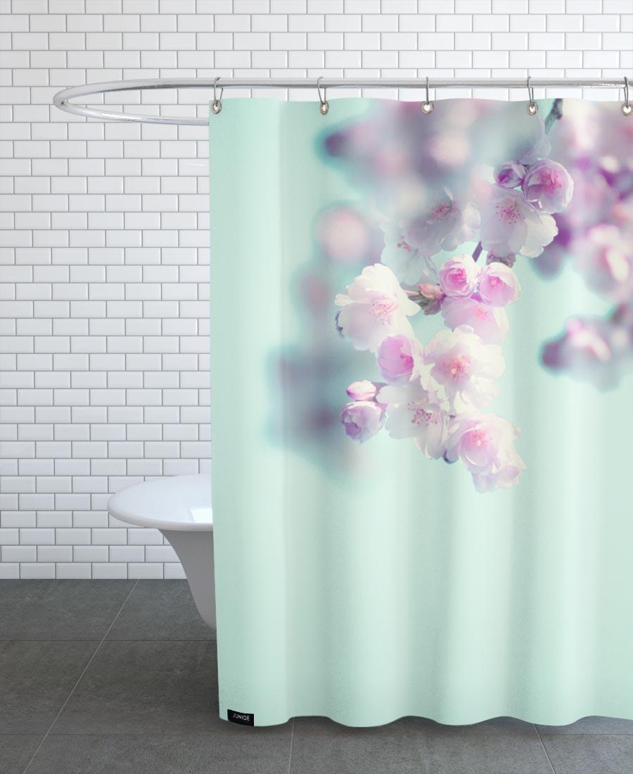 Rideau de douche en polyester en Rose & Turquoise/150x200 Rideau de douche en polyester en Rose & Turquoise/150x200