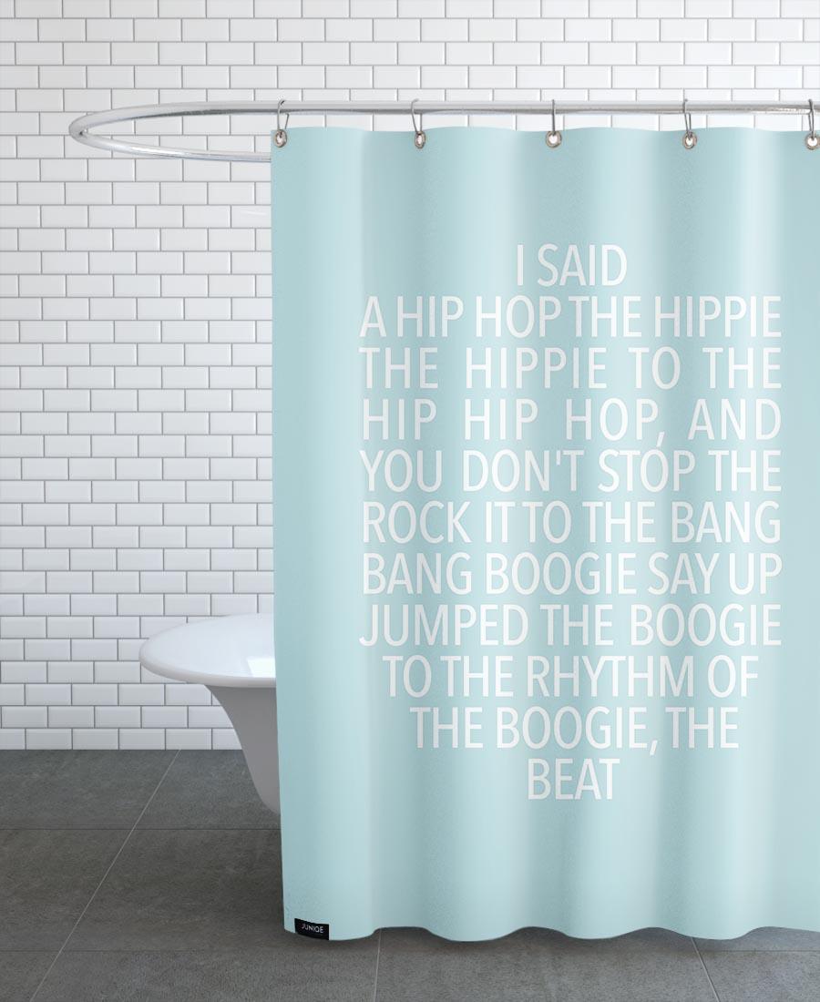 Rideau de douche en polyester en Blanc & Vert/150x200 Rideau de douche en polyester en Blanc & Vert/150x200