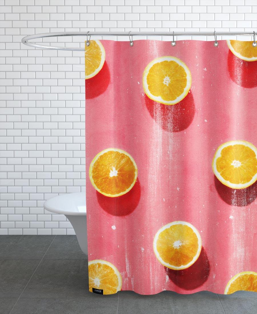 Rideau de douche en polyester en Rose & Rouge/150x200 Rideau de douche en polyester en Rose & Rouge/150x200