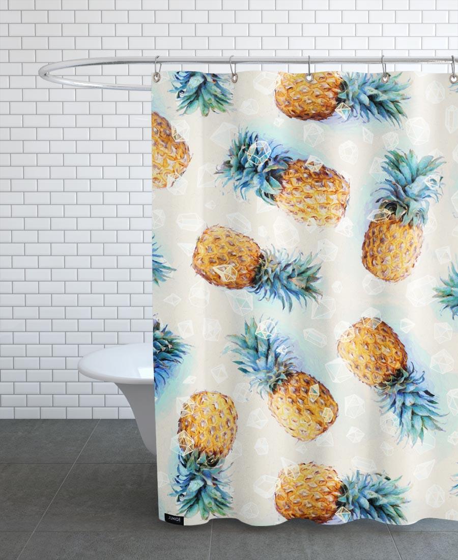 Rideau de douche en polyester en Gris & Jaune/150x200 Rideau de douche en polyester en Gris & Jaune/150x200