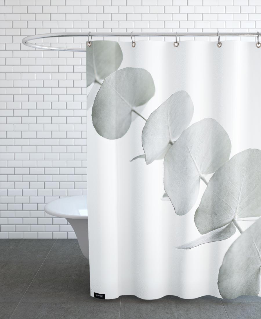 Rideau de douche en polyester en Blanc & Vert/150x200 Rideau de douche en polyester en Blanc & Vert/150x200