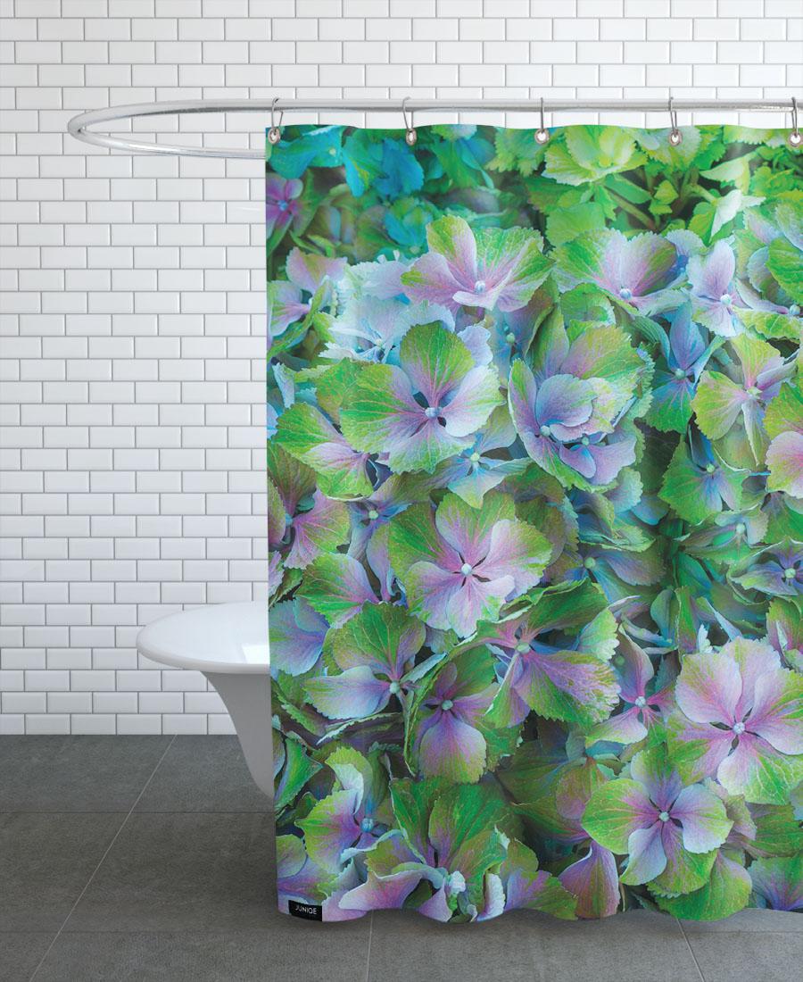 Rideau de douche en polyester en Bleu & Vert/150x200 Rideau de douche en polyester en Bleu & Vert/150x200