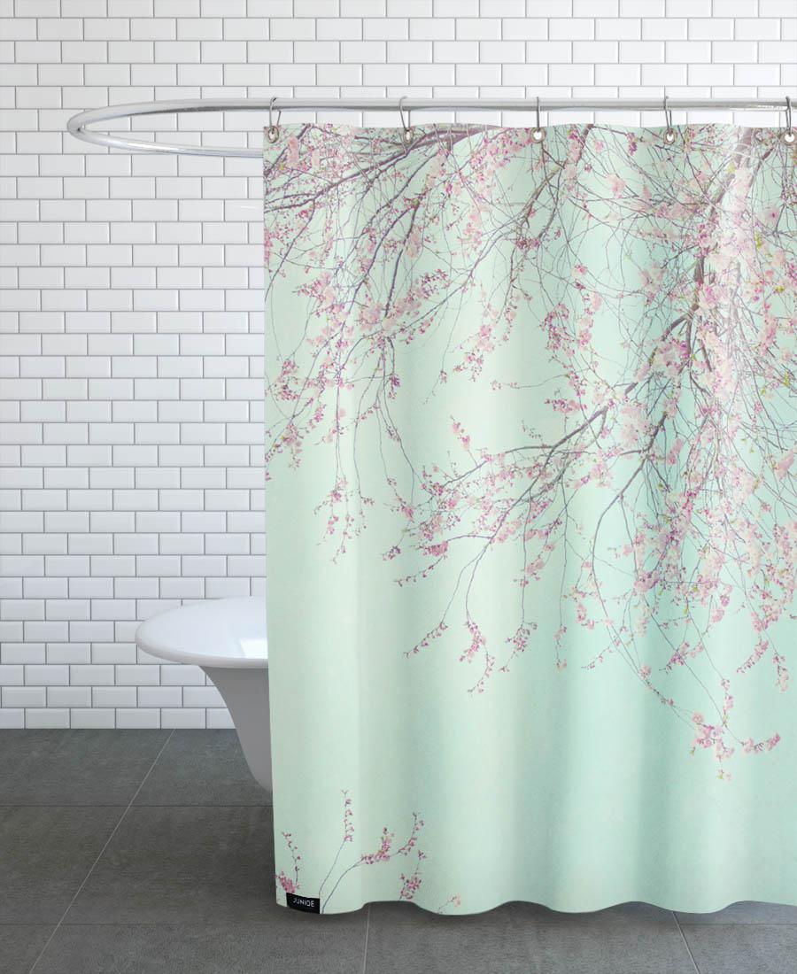 Rideau de douche en polyester en Rose & Turquoise/150x200 Rideau de douche en polyester en Rose & Turquoise/150x200