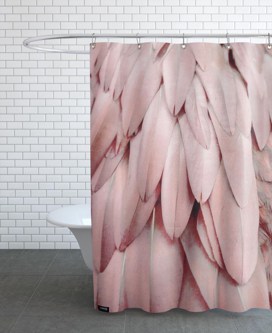 rideau de douche en polyester en rose 150x200