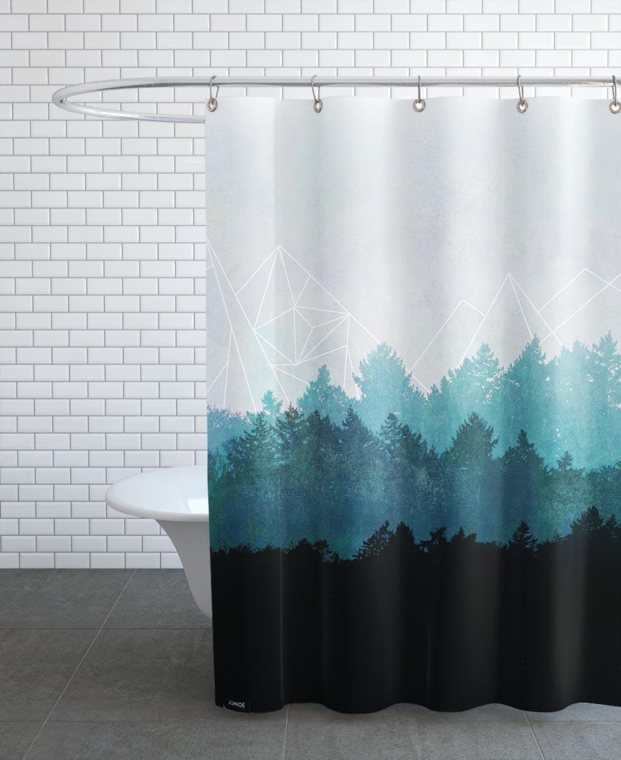Rideau de douche en polyester en Blanc & Blanc ivoire/150x200 Rideau de douche en polyester en Blanc & Blanc ivoire/150x200