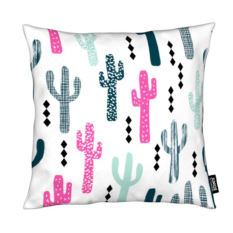 Coussin en microfibre en Rose & Vert/40x40 (photo) Coussin en microfibre en Rose & Vert/40x40