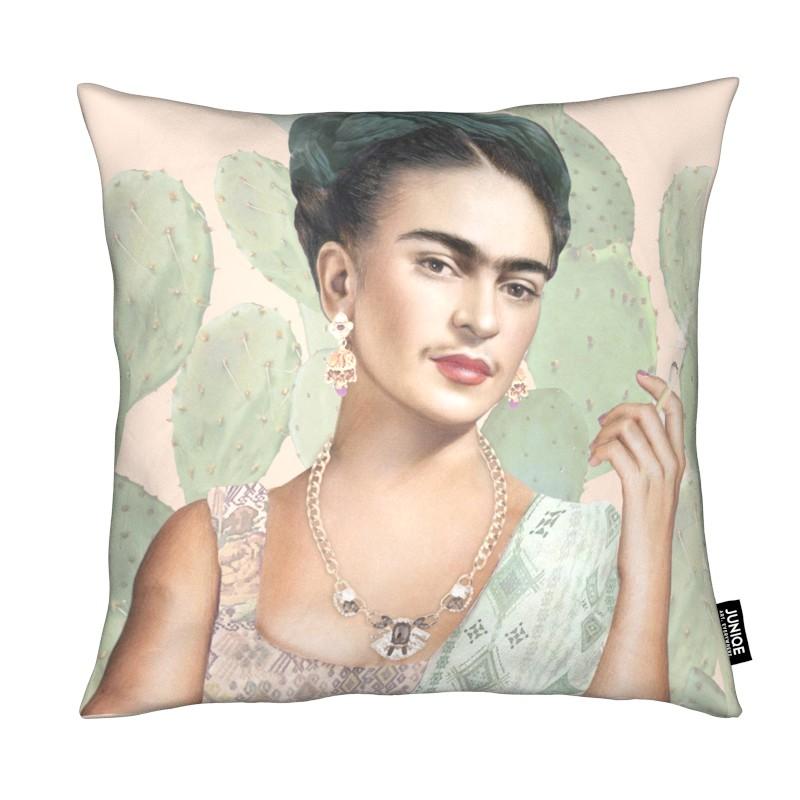Coussin en microfibre en Blanc ivoire & Vert/30x30 Coussin en microfibre en Blanc ivoire & Vert/30x30