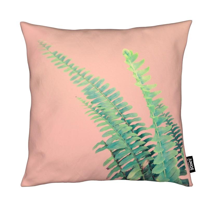 Coussin en microfibre en Rose & Vert/30x30 (photo) Coussin en microfibre en Rose & Vert/30x30