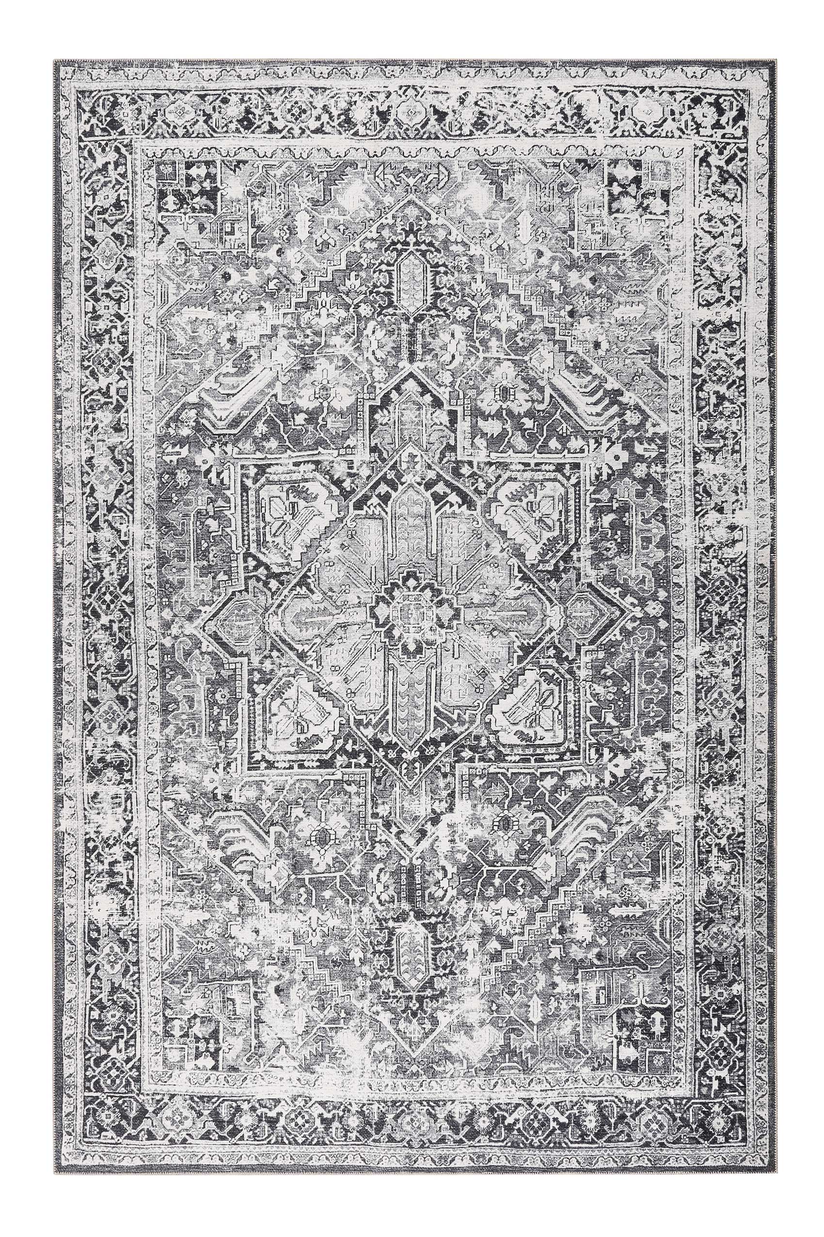 Tapis tissé multicolore inspiration berbère 290x190 Tapis tissé multicolore inspiration berbère 290x190