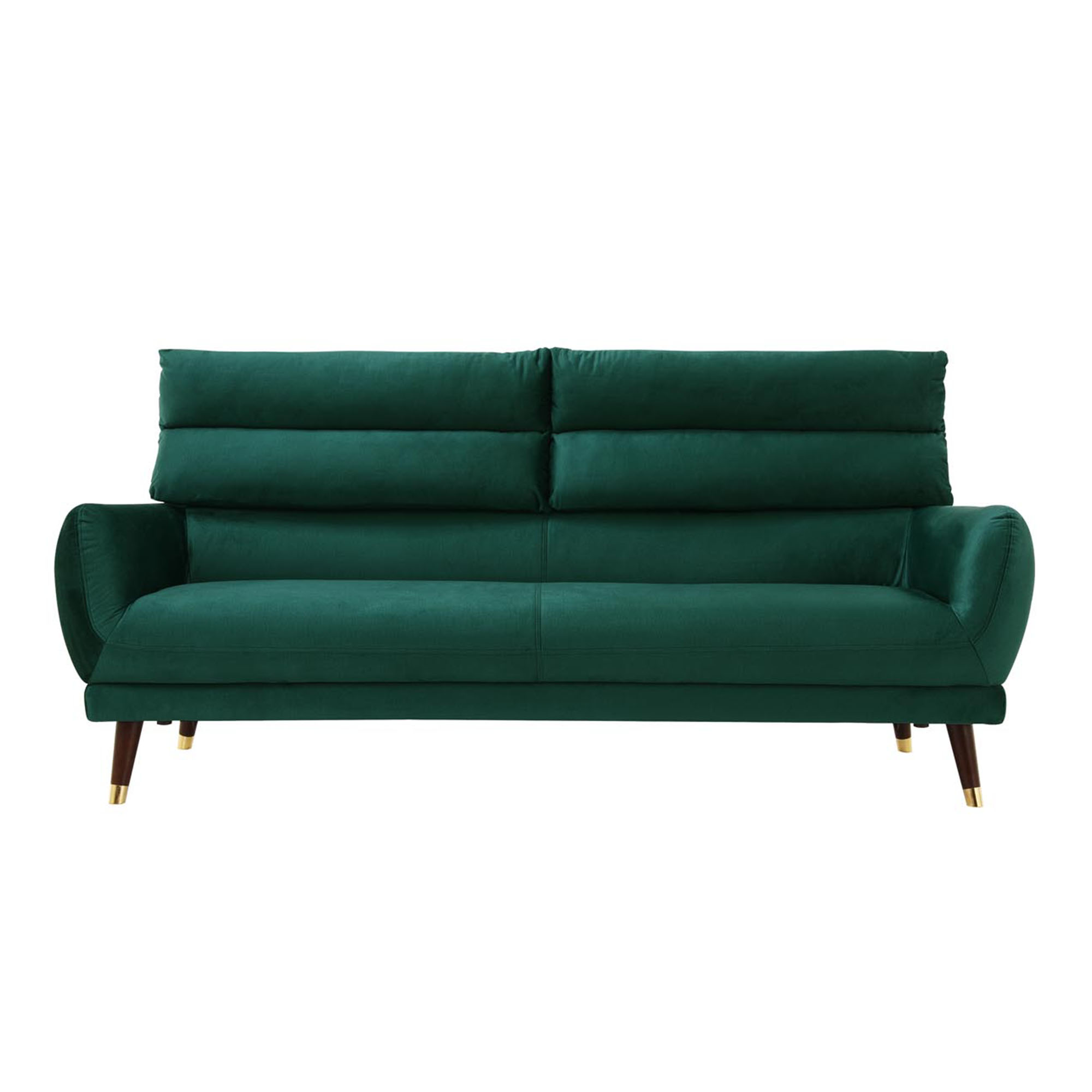 CanapÃ© velours vert Ã©meraude impermÃ©able 3 places