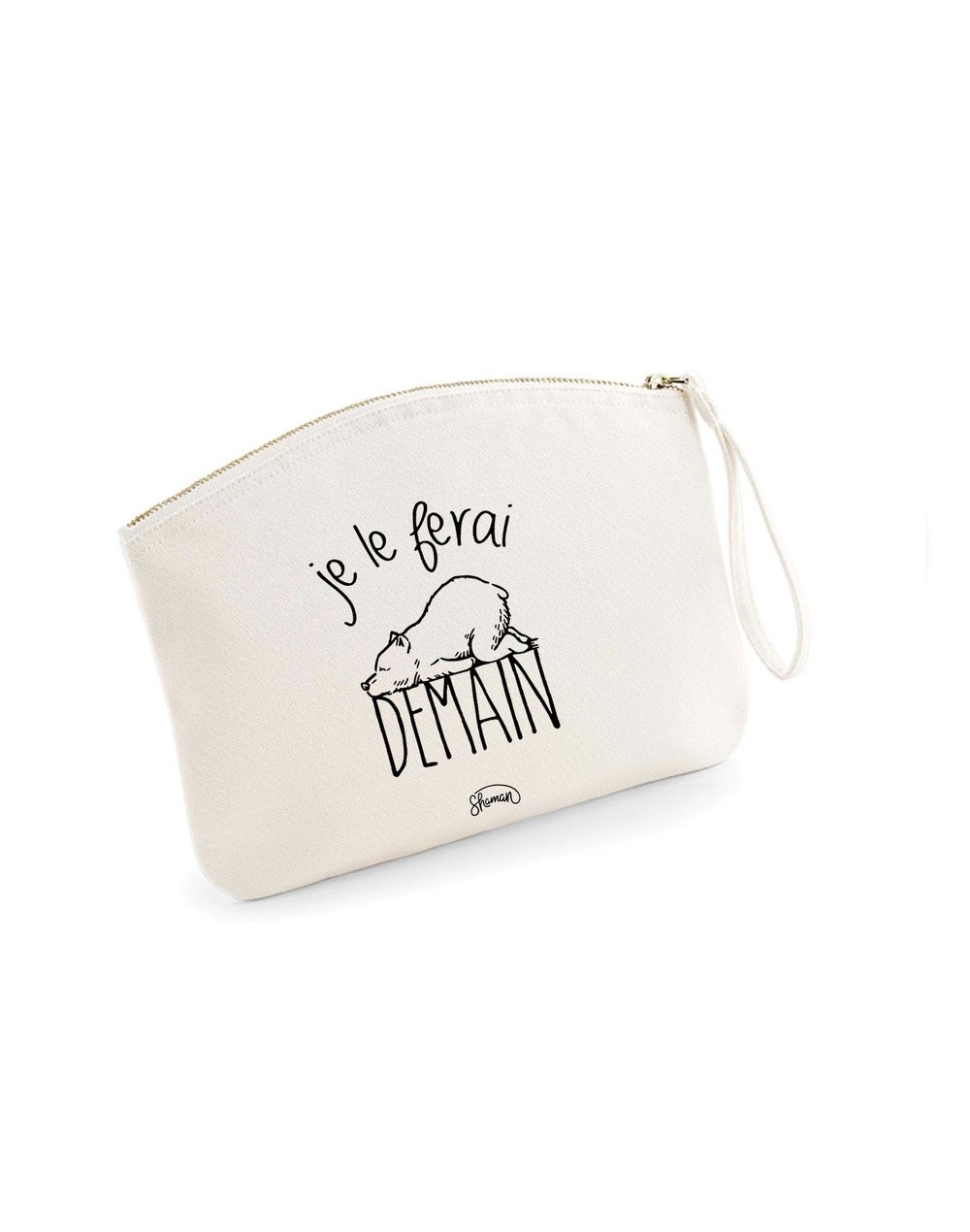 JE LE FERAIS DEMAIN - Pochette Natural en coton JE LE FERAIS DEMAIN - Pochette Natural en coton