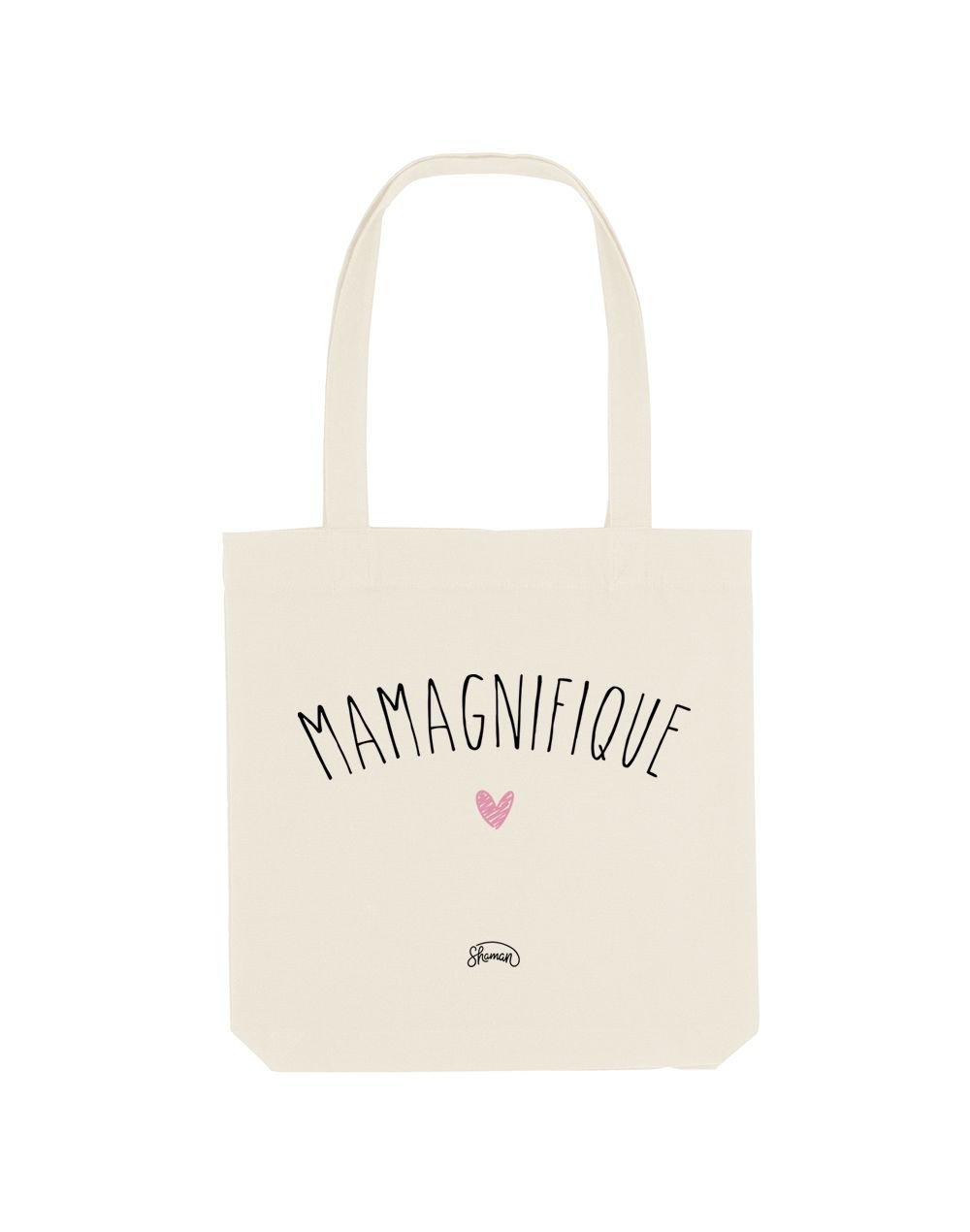 MAMAGNIFIQUE - Tote Bag Blanc en coton MAMAGNIFIQUE - Tote Bag Blanc en coton