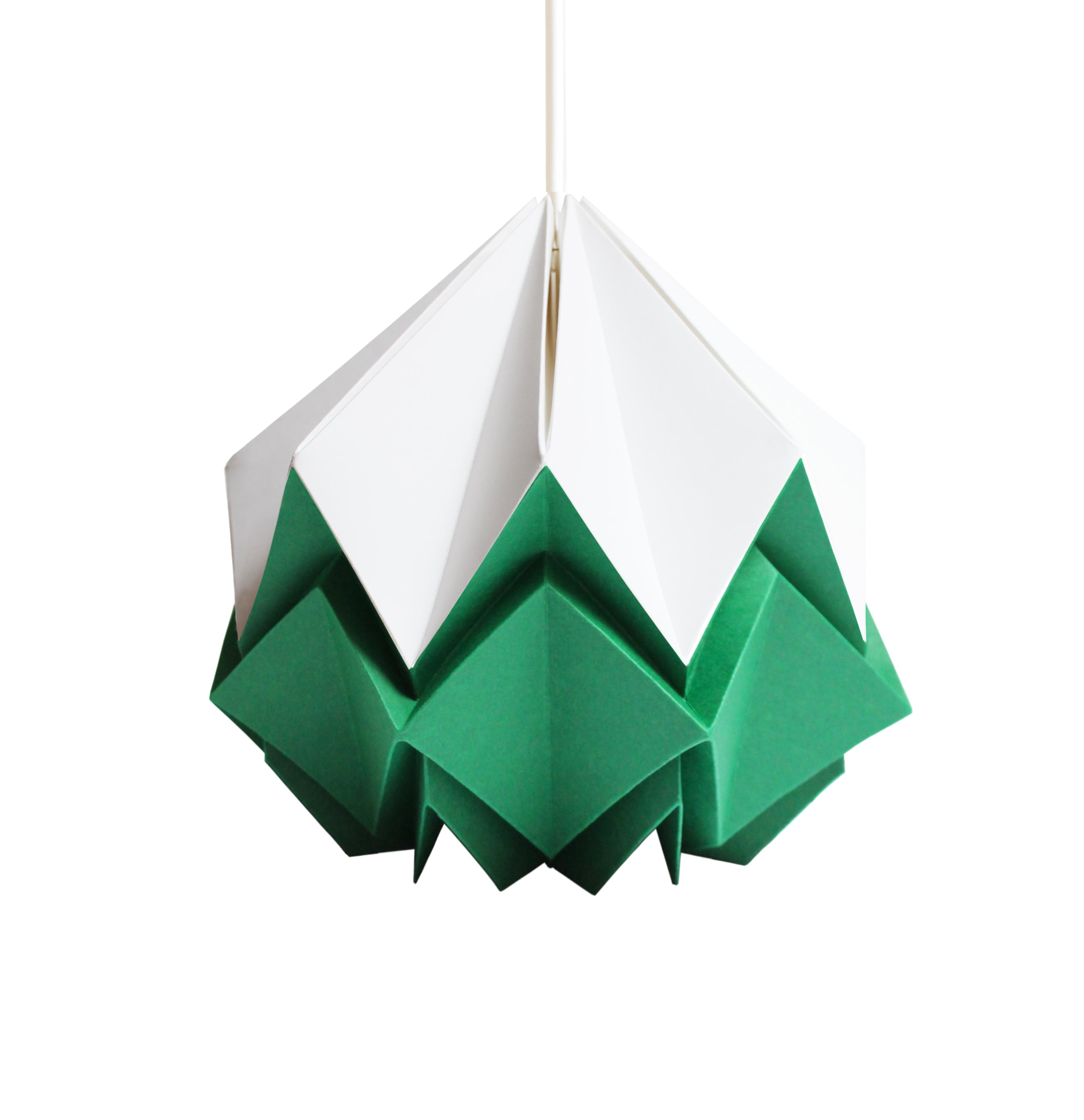 Suspension origami bicolore en papier taille S