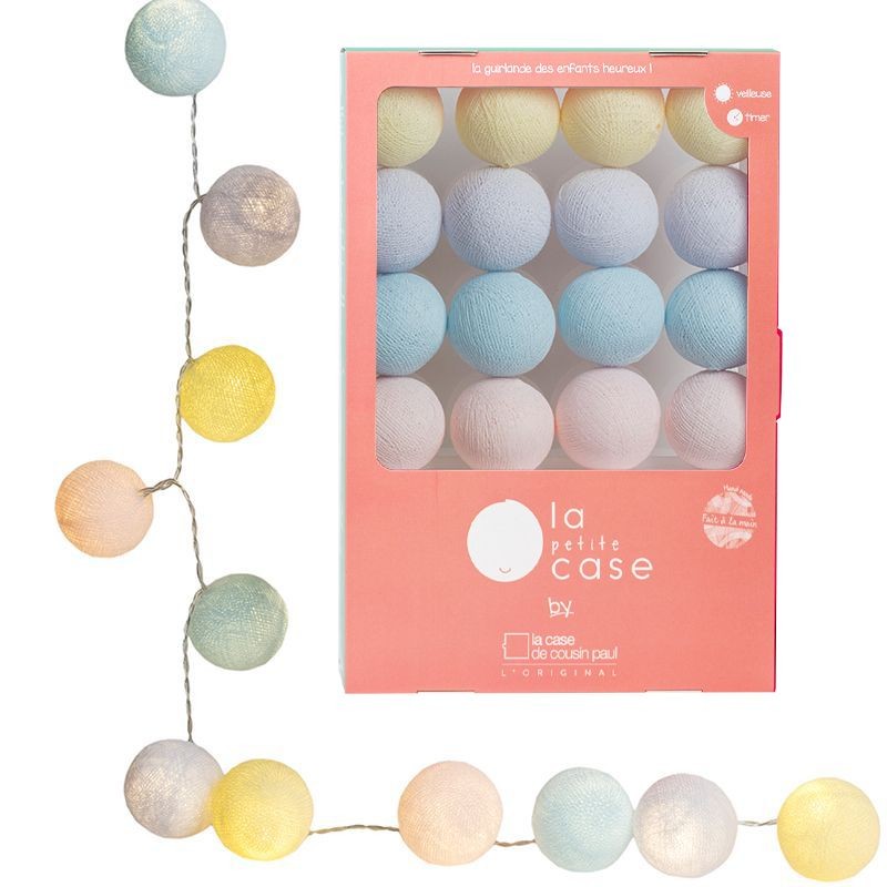 Guirlande veilleuse 16 boules LED Guirlande veilleuse 16 boules LED